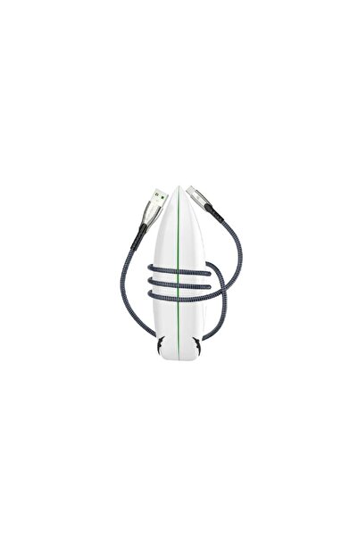 Generic Spark Berry Navy Blue Fabric Type-C Charging Cable