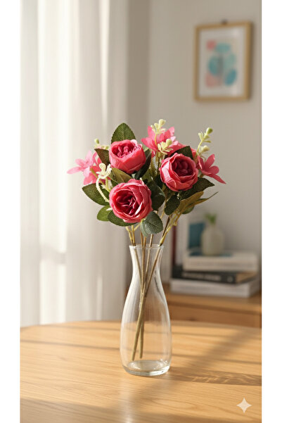 BUKET X Yıldız Aranjmanlı Kırmızı Şakayık Gül Buketi