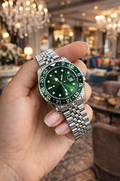 LOOQ Takvimli Retro Çelik Kordon Erkek Kol Saati