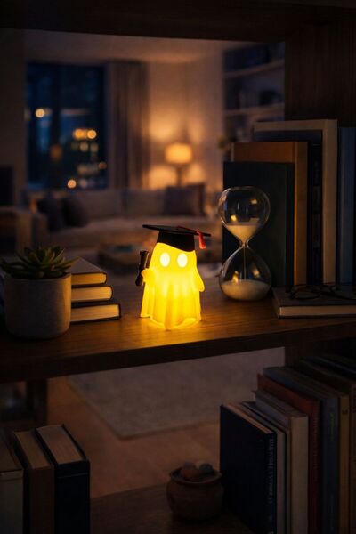 Graduated Ghost Figure Use with Battery Powered Candle Table Top Decor Home Decoration Gift Alternative