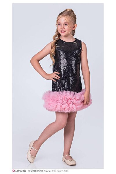 KOKOŞ BEBEK Sequined Tutu Girl's Dress – Birthday & Special Occasion Dress (4...