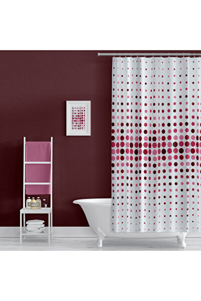 Zethome Banyo Perdesi 2x110x200 Çift Kanat Duş Perdesi Halka Hediyeli Duşakab...