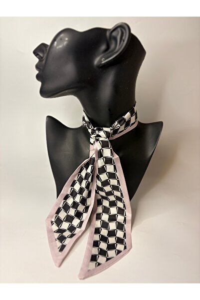 BHR AKSESUAR Patterned Thin Scarf, Ribbon (6X85 cm)