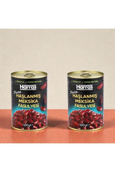 Harras Haşlanmış Meksika Fasulyesi 400g x 2 Adet