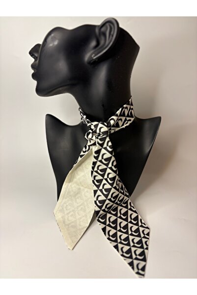 BHR AKSESUAR Patterned Thin Scarf, Ribbon (6X85 cm)