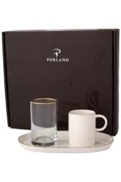 BRF Bezsell Gold Gilded Single Coffee & Catering Set 3 Pieces 1027645