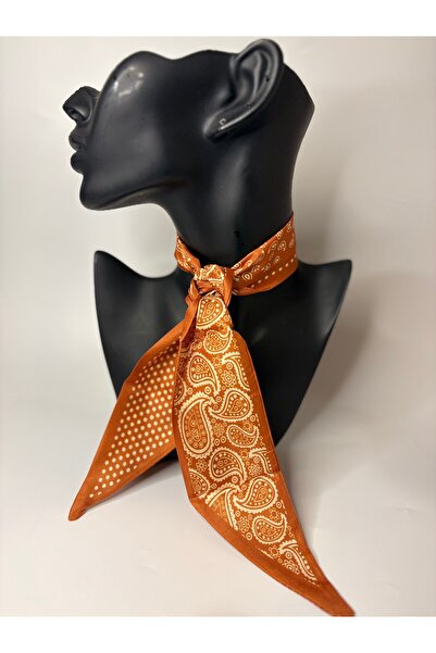 BHR AKSESUAR وشاح رفيع منقوش، شريط (6×85 سم)