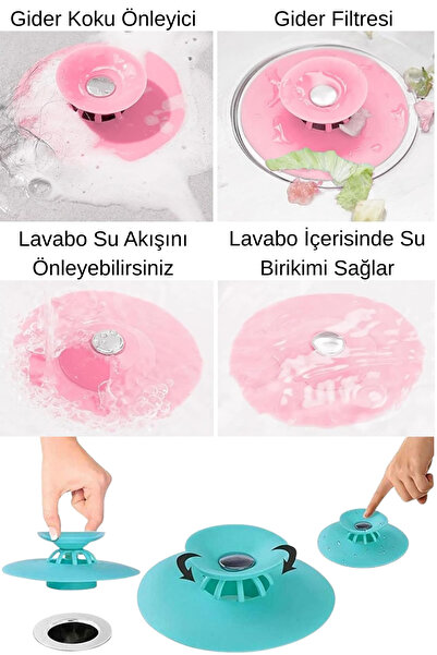 homika dekorasyon Lavabo ve Küvet Tıkacı Süzgeci Mutfak Banyo ve Duş Gider Ko...