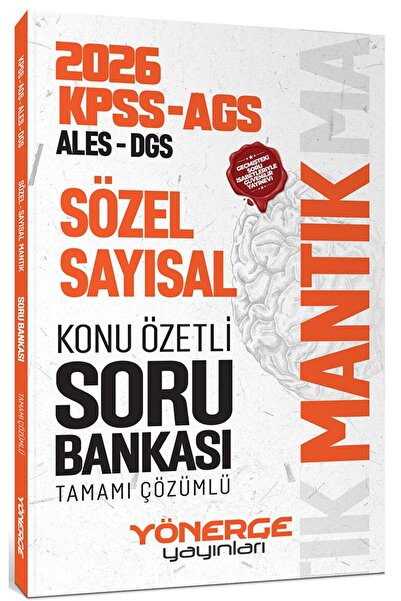Yönerge Yayınları Yönerge 2026 KPSS MEB-AGS ALES DGS Sözel-Sayısal Mantık Kon...