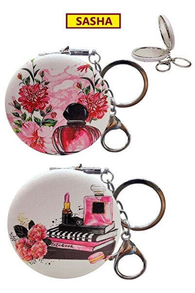 SASHA Small Round Portable Makeup Mirror