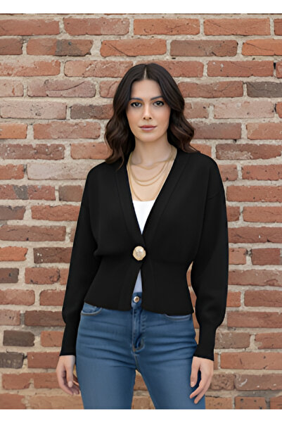 ikomteks Single Button Knitwear Cardigan