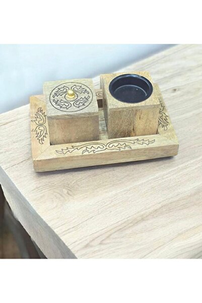 South house Wooden incense burner set, 20*10 cm