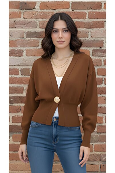 ikomteks Single Button Knitwear Cardigan