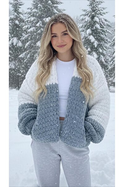 MESKSTORE El Örgüsü Puffy Hırka