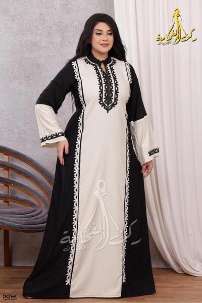 Generies A cotton abaya made from lightweight natural cotton fabric with a wa...