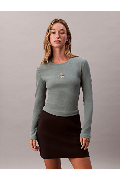 Calvin Klein Monologo Long Sleeve Baby Tee