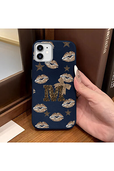 Hontinga iPhone 12 Compatible Phone Case Leather Texture Anti Fall Soft Silic...