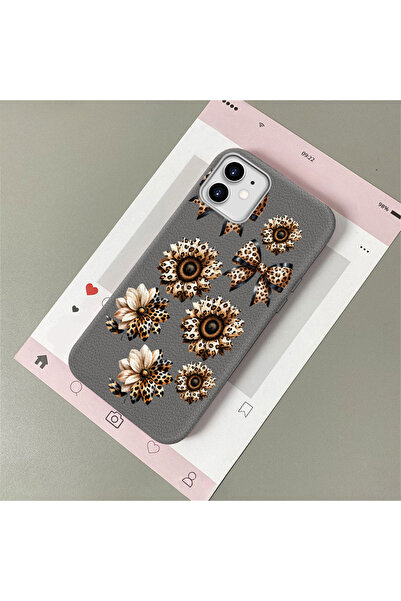 Hontinga iPhone 12 Compatible Leather Texture Anti Fall Soft Silicone Phone C...