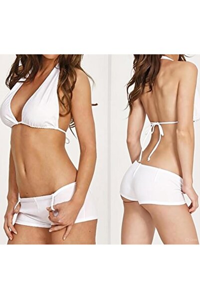 Hafif Giyim Fantezi Seksi Şortlu Bikini Takımı TSec03123HF
