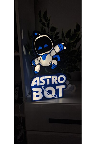 3D Astro Bot Gece & Masa Lambası