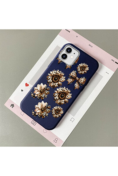 Hontinga iPhone 12 Compatible Leather Texture Anti Fall Soft Silicone Phone C...