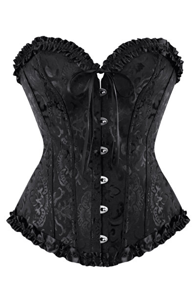 Wenyi 1 Adet Kadın Korse Büstiyer, Ekstra Sıkı Bağcıklı Modern Vintage Parti ...