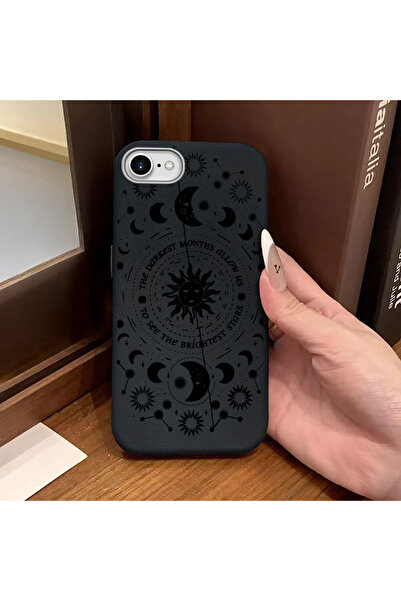 Hontinga iPhone 7/8/Se 2020 2022 Compatible Phone Case Leather Texture Anti F...