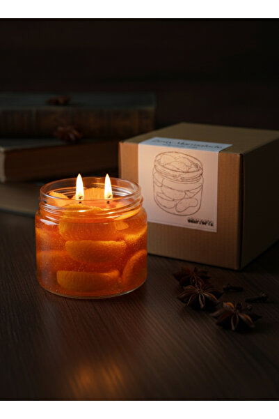 Orange Jam Gel Candle - Zesty Marmalade - 100% Handmade - Orange Scented