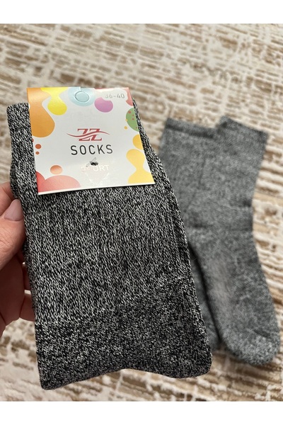 İpeksi Kadın Kışlık Pamuklu Kalın Havlu Çorap Isı Emici