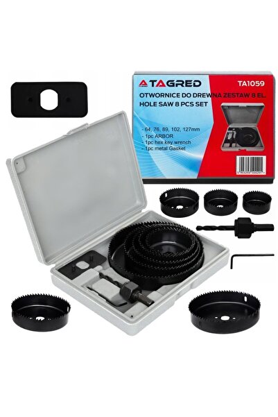 Tagred Professional Σετ 8 τρυπανιών ποτηροκοίλων, Tagred TA1059, για ξύλο, 64...