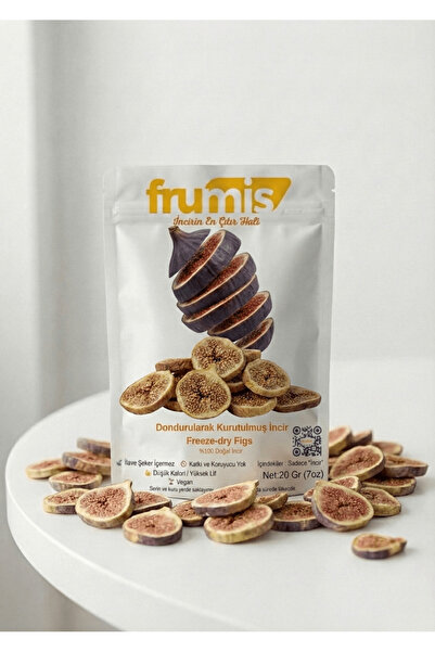 Frumis Çıtır İncir - Freeze Dried Dondurularak Kurutulmuş İncir 20 gr | Şeker...