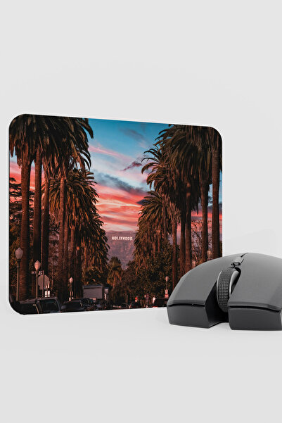 mousepad bastir Hollywood Los Angeles Usa V4 22X18 Gaming Rubber Non-Slip Bas...