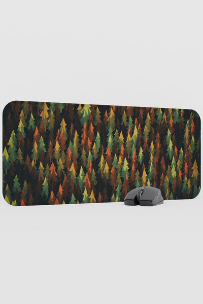 mousepad bastir Digital Tree Nature Forest V5 70X30 XL Gaming Rubber Non-Slip...