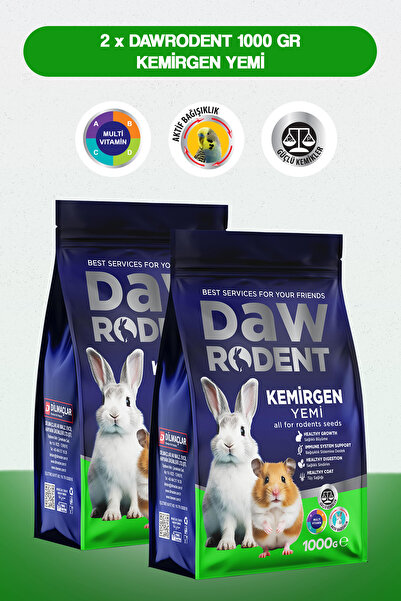 DawRodent Kemirgen Tavşan ve Hamster Yemi 1000 GR x 2
