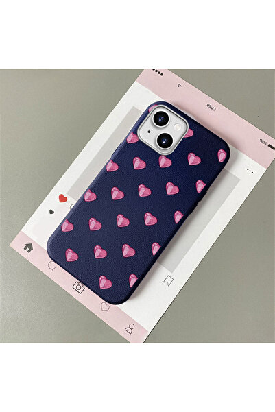 Hontinga iPhone 14 Plus/15 Plus Compatible Leather Texture Anti Fall Soft Sil...