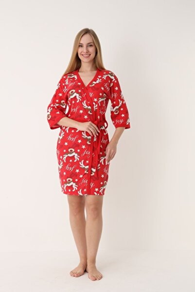 Poro Online Women's short-sleeved bathrobe