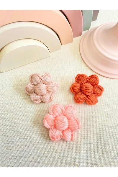 Derinkids 3 lü Pudra Saçsız Bebek Toka Seti