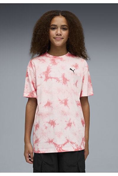 Puma Νεανικό μπλουζάκι Tie-Dye με χαλαρή εφαρμογή Essentials