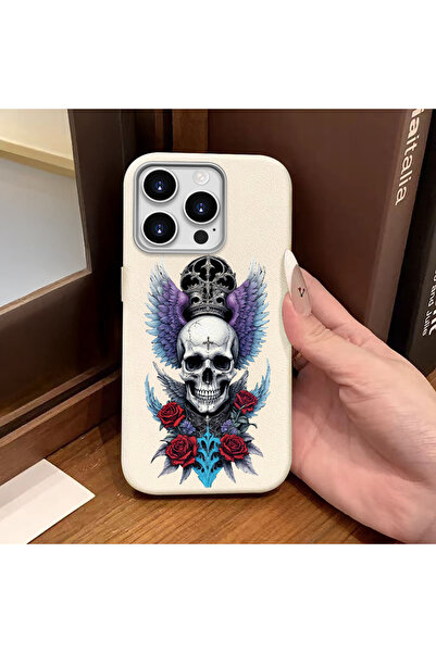 Hontinga iPhone 15 Pro Compatible Phone Case Leather Texture Anti Fall Soft S...