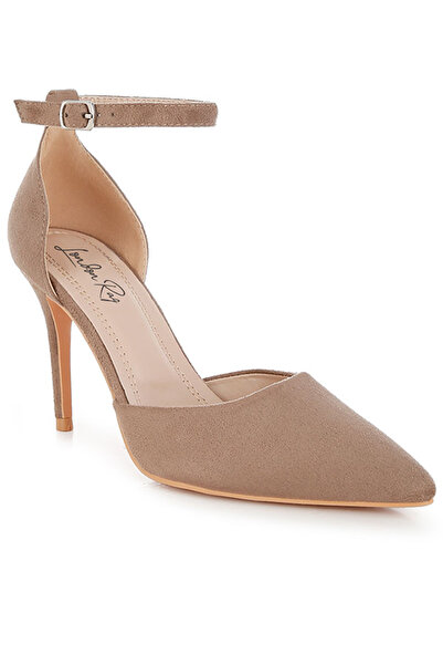 london Rag Women Microfiber Stiletto Sandals in Taupe