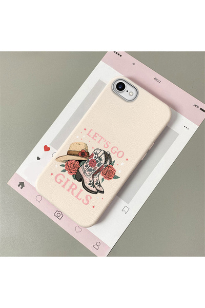 Hontinga iPhone 7/8/Se 2020 2022 Compatible Leather Texture Anti Fall Soft Si...