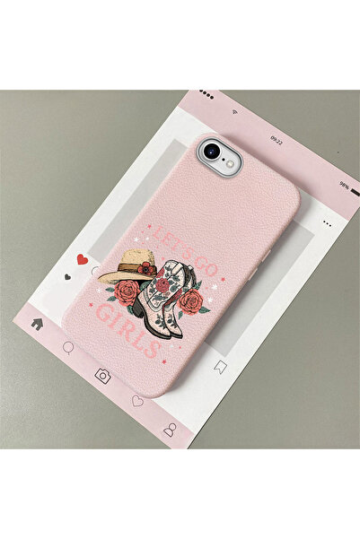 Hontinga iPhone 7/8/Se 2020 2022 Compatible Leather Texture Anti Fall Soft Si...