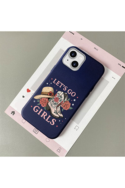 Hontinga iPhone 13/14 Compatible Leather Texture Anti-Fall Soft Silicone Phon...