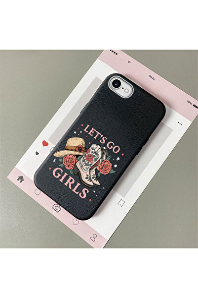 Hontinga iPhone 7/8/Se 2020 2022 Compatible Leather Texture Anti Fall Soft Si...