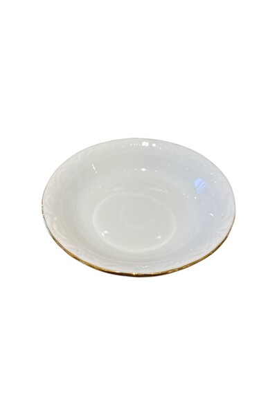 Porland Gold Gilded 16cm Deep Dinner Plate - 1 Piece