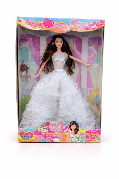 NASYONEL TOYS Gelinlikli Oyuncak Bebek – Uzun Saçlı Şık Elbiseli Kız Bebek Oy...