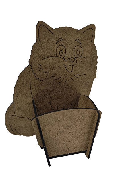 toptanetkinlikboyama Kedi Kalemlik Ahşap Boyama Seti | Çocuklar İçin Eğlencel...