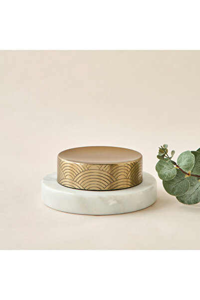 Lifestyle Metallic Etched Soap Dish