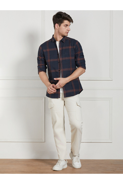 Dennis Lingo By Styli Men Straight Fit Cotton Cargo Jeans