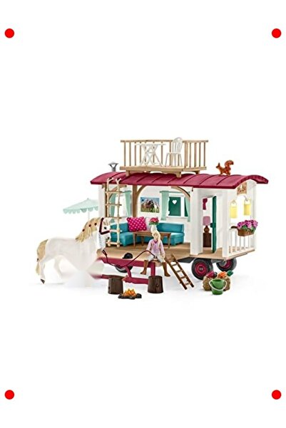 markentegra 95 Piece Horse Farm Playset - Camper, Baby and Horse Toys
